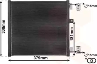 VAN WEZEL 74015702 -  Конденсатор, кондиционер